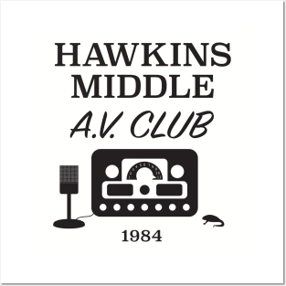 Hawkins A.V. Club 1984 Posters and Art